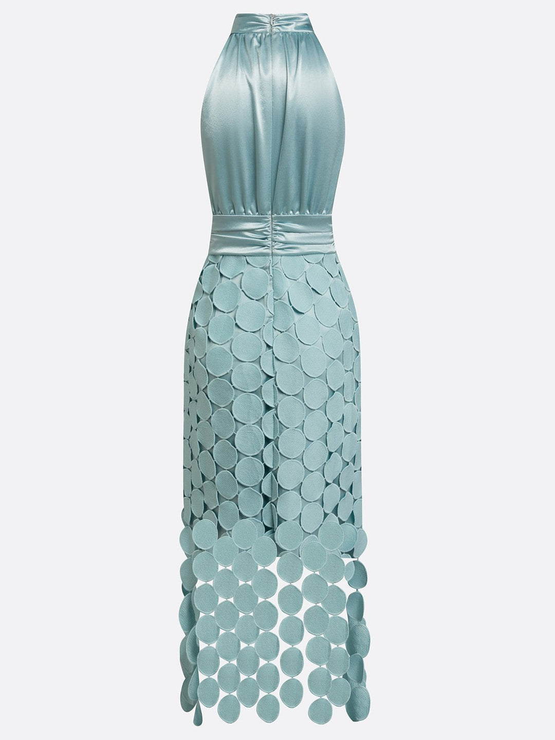 Jessica - Satin Halter Midi Kleid