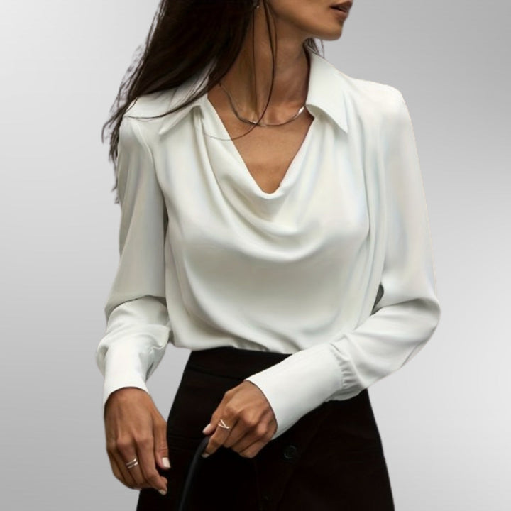 Violet™ | Elegante Satinbluse