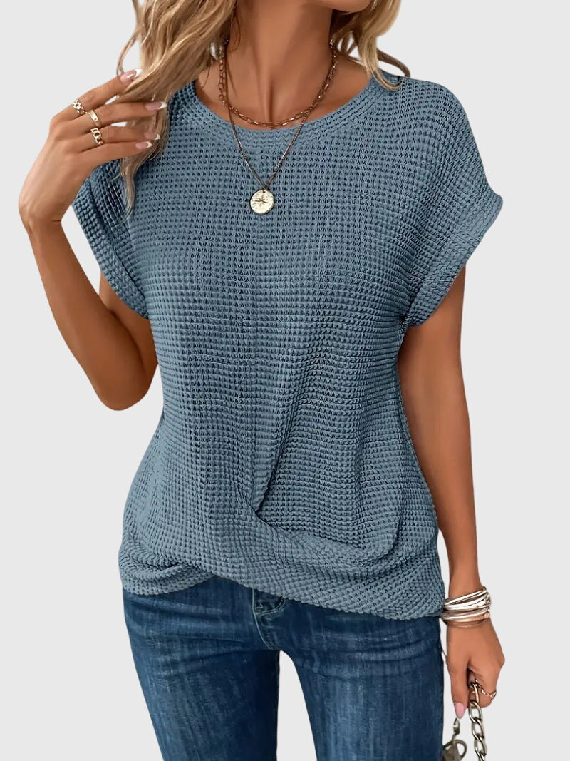 Isa™ | Elegante Bluse mit Rundhalsausschnitt