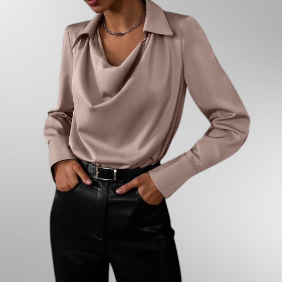 Violet™ | Elegante Satinbluse