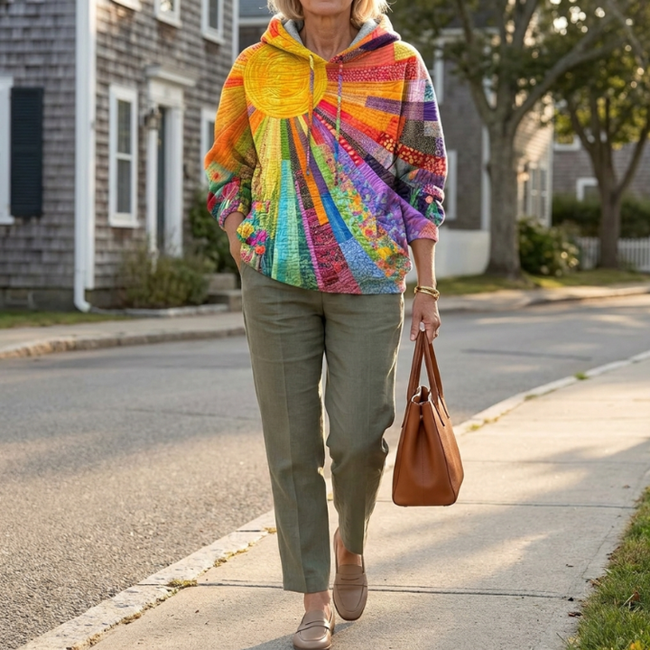 Amanda I Wildflower Gequilteter Hoodie