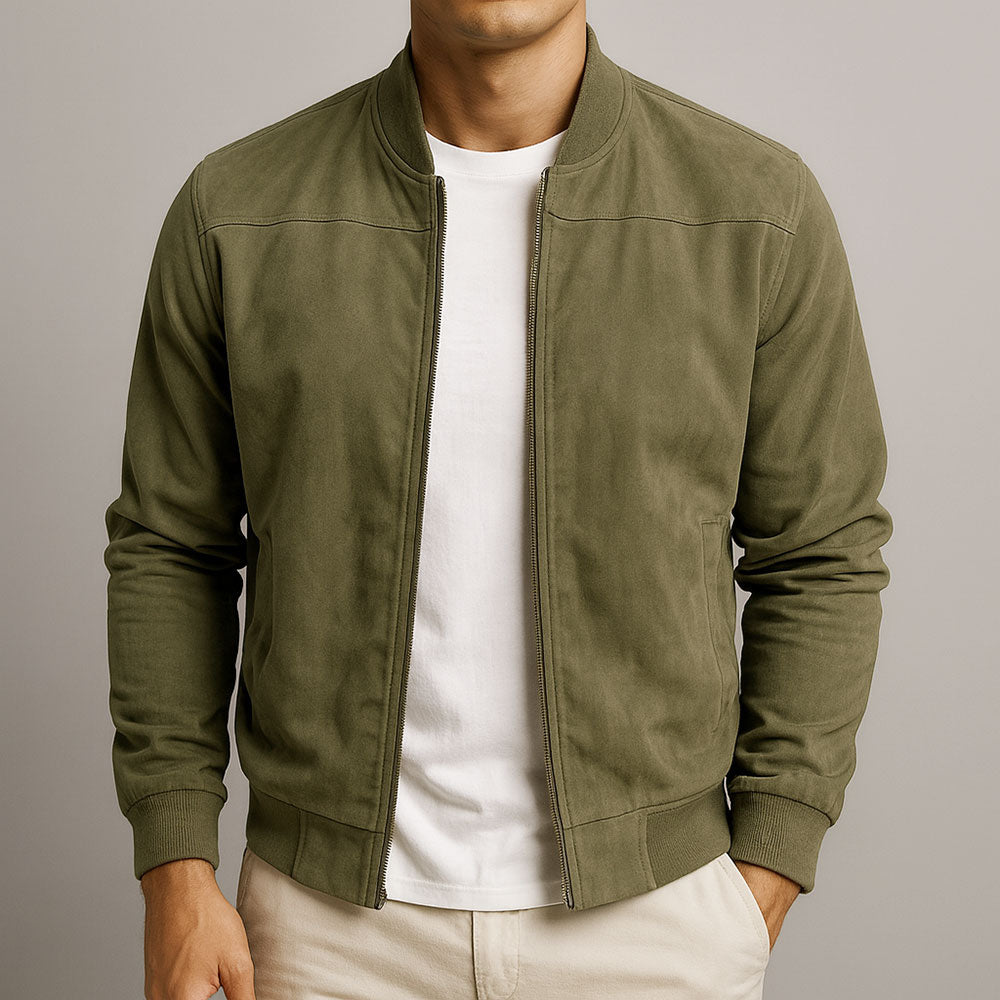 Adrian I Premium Wildleder Bomberjacke