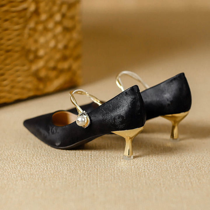 Erika | Elegante Pumps mit Perlendetail