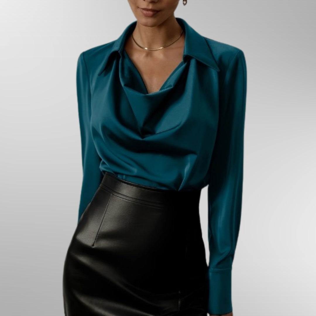 Violet™ | Elegante Satinbluse