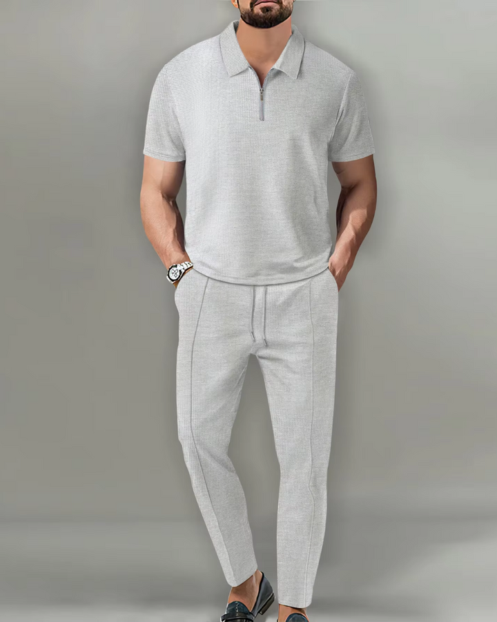 2 Stück Zip Polo Set