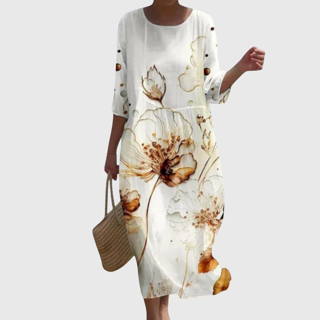 Hayley™ | Stilvolles Blumen-Maxikleid