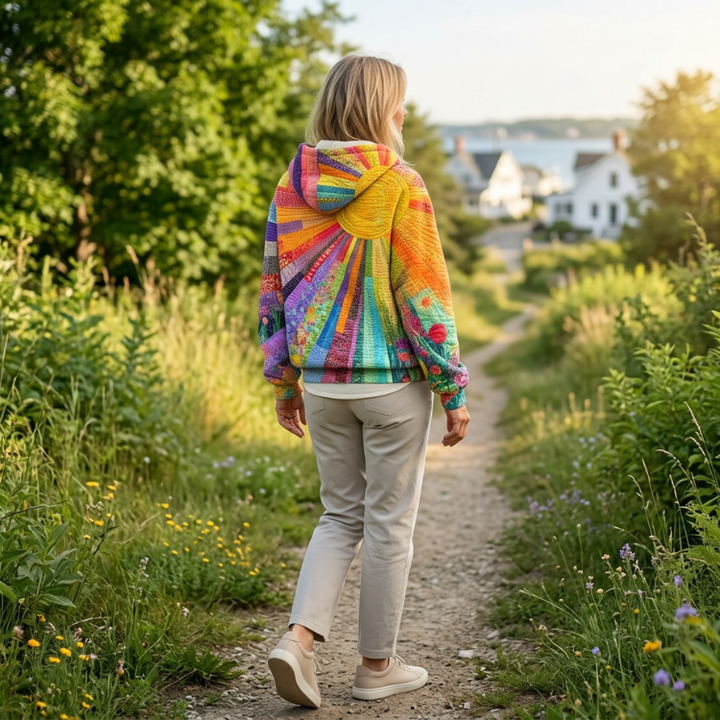 Amanda I Wildflower Gequilteter Hoodie
