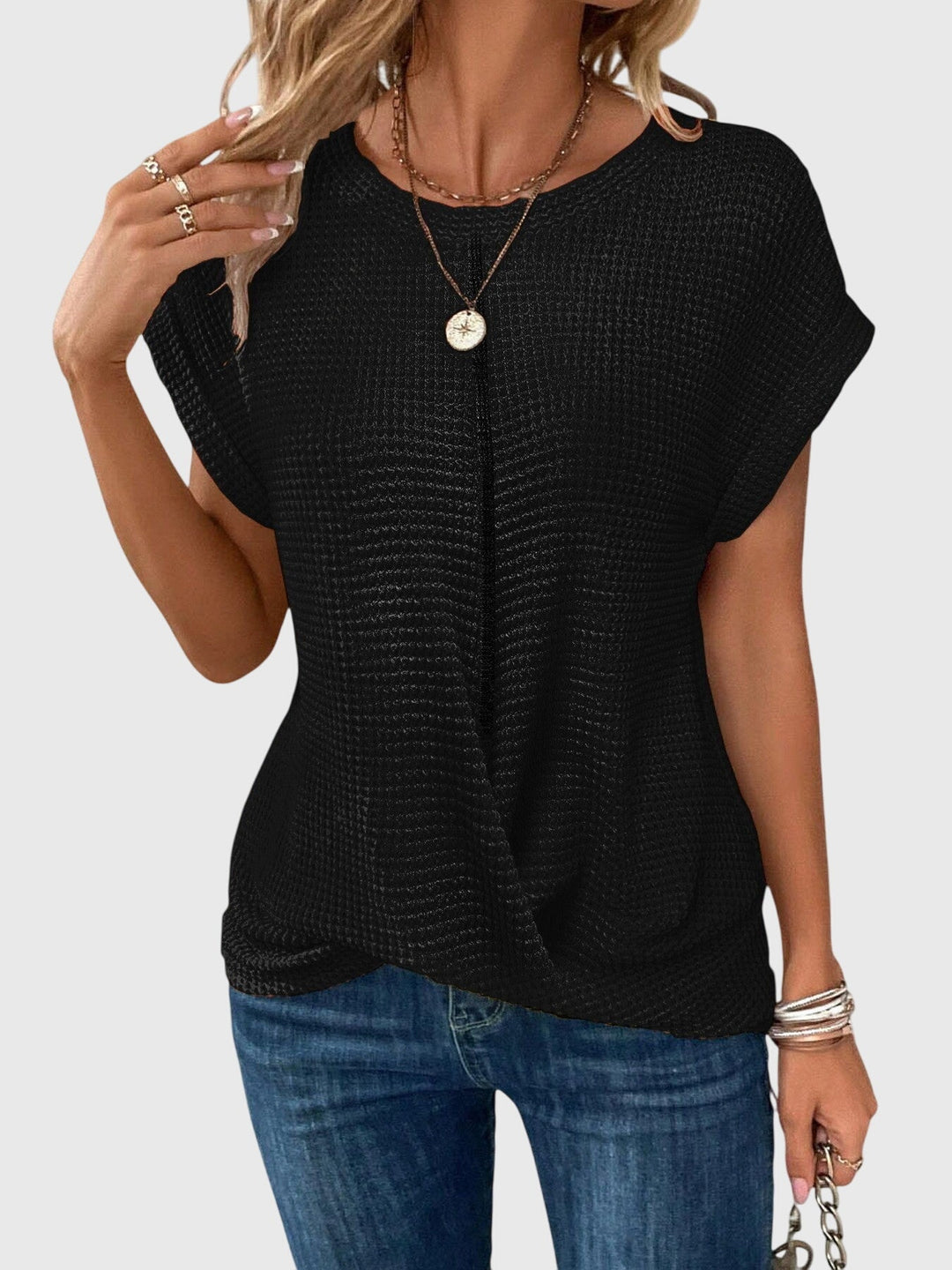 Isa™ | Elegante Bluse mit Rundhalsausschnitt