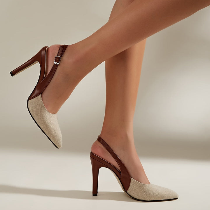 Amélie | Kontrast Slingback-Absätze