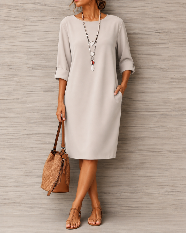 Odette | Bauchformendes Midi-Kleid