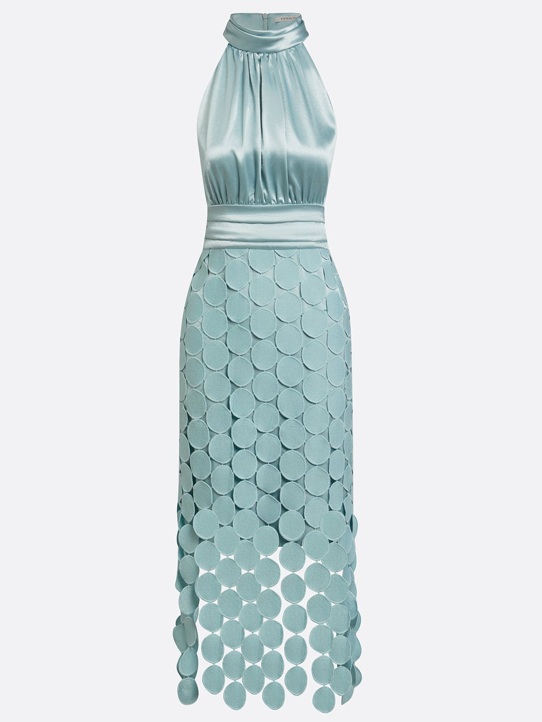 Jessica - Satin Halter Midi Kleid