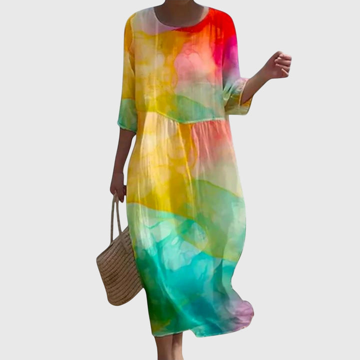 Hayley™ | Stilvolles Blumen-Maxikleid