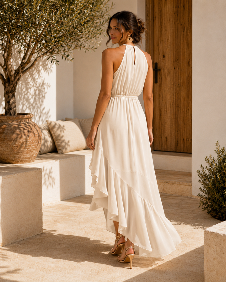 Gabriella | Elegantes Kleid mit asymmetrischem Saum