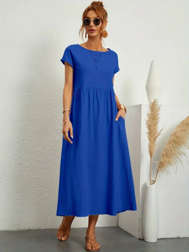 Gabrielle™ — Midi-Fluidkleid zeitlose Eleganz