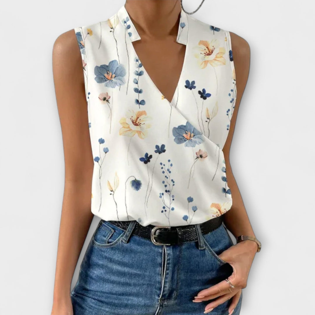 Loretta | Elegantes V-Ausschnitt-Top