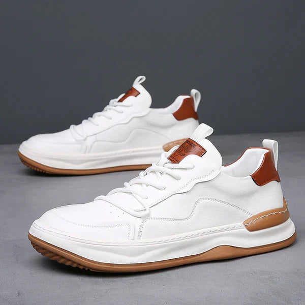 Hochsohlige Lederschuhe