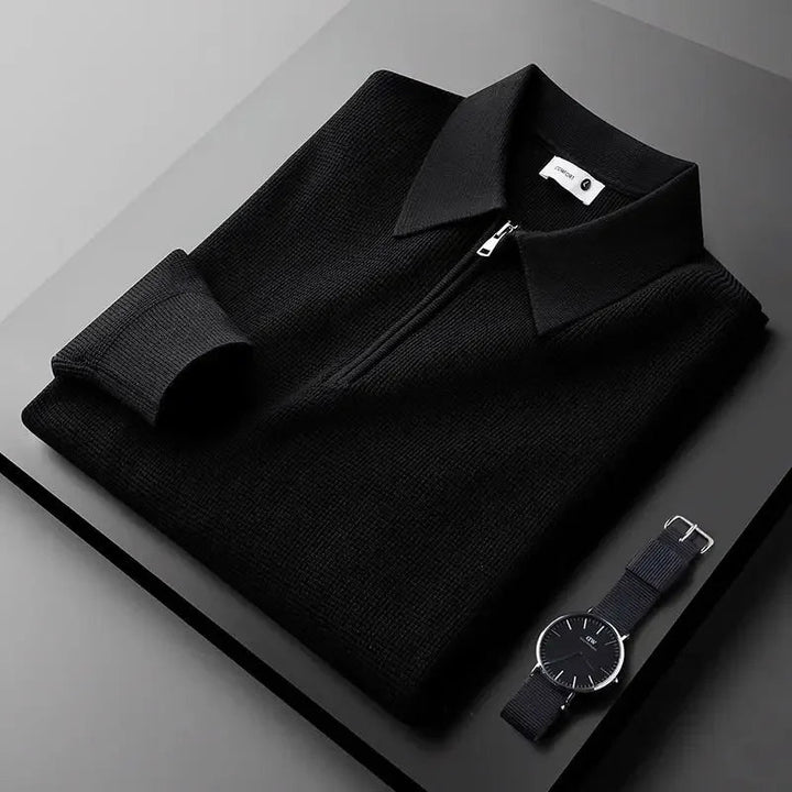 Eleganter Pullover mit Reißverschluss für Männer
