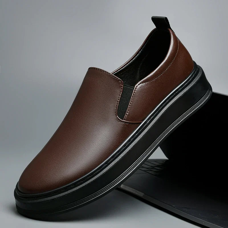 Leder Slipper Schuhe
