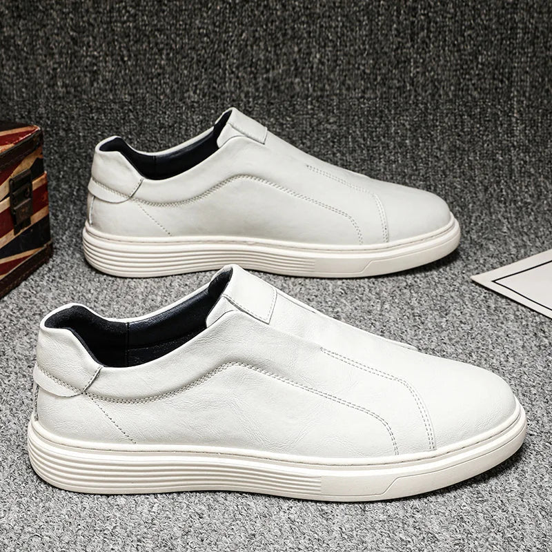 Klassische Leder-Slipper