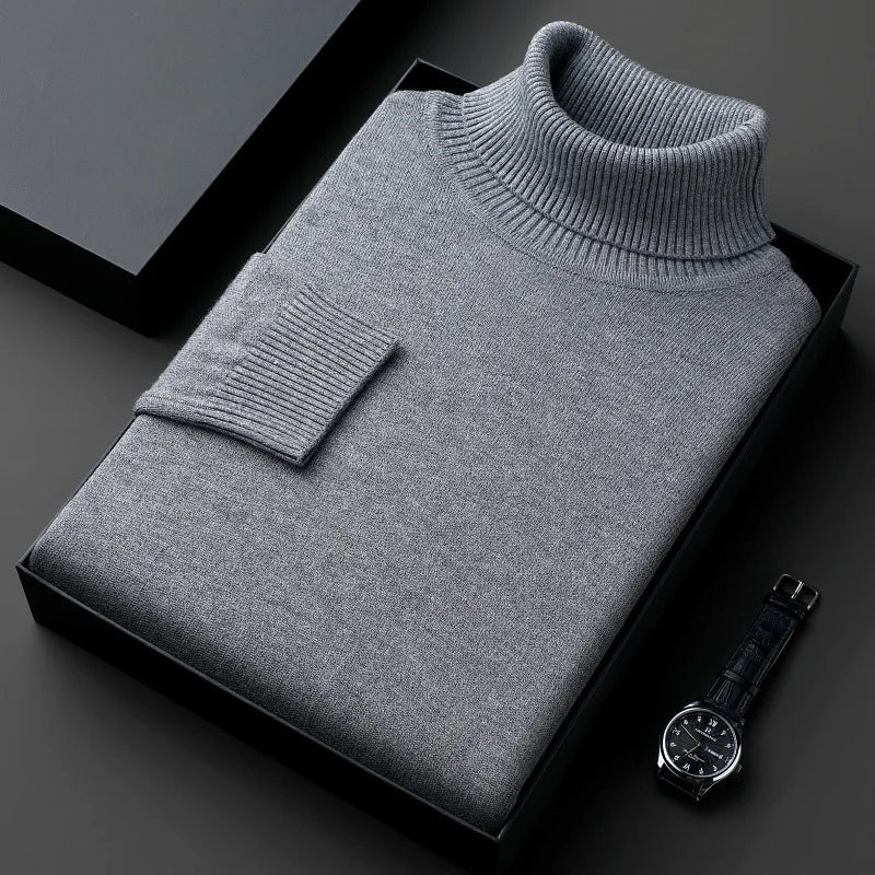 Eleganter Herren-Rollkragenpullover