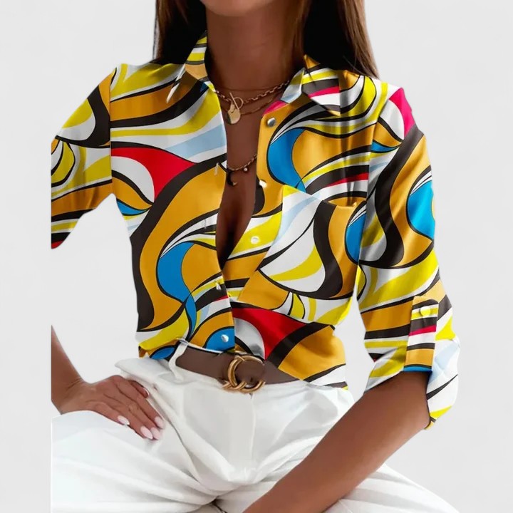 Lisette | Elegante Bluse mit langen Ärmeln