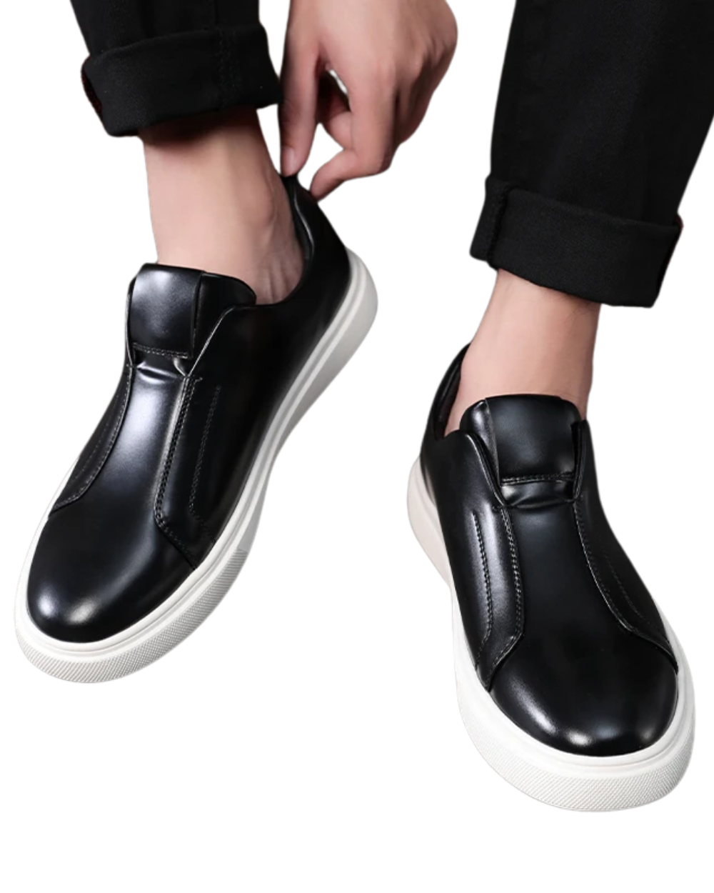 Lässige Slipper aus Leder