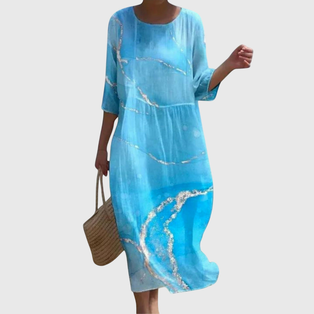 Hayley™ | Stilvolles Blumen-Maxikleid