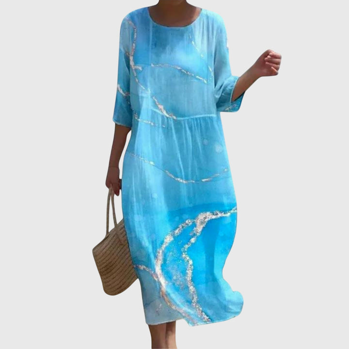 Hayley™ | Stilvolles Blumen-Maxikleid