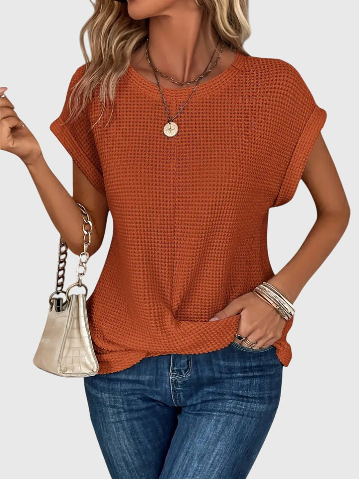 Isa™ | Elegante Bluse mit Rundhalsausschnitt