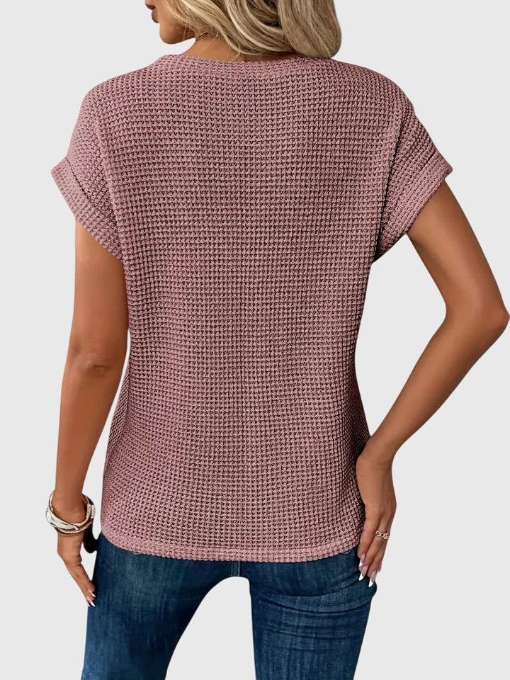 Isa™ | Elegante Bluse mit Rundhalsausschnitt