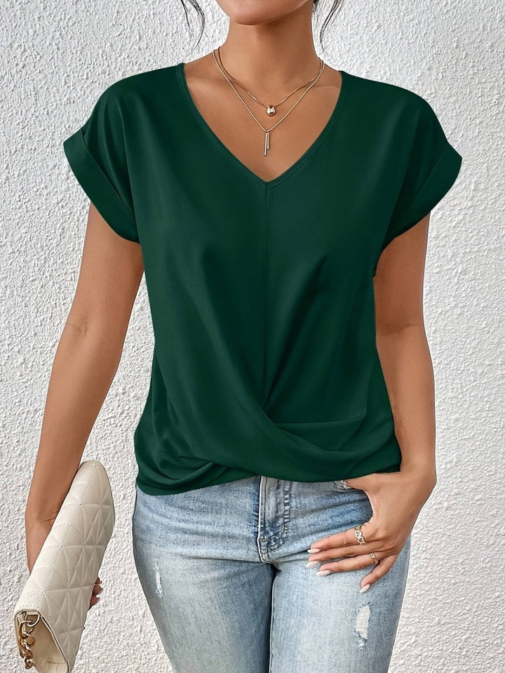 Anna | Lässiges T-Shirt mit Sweetheart-Ausschnitt