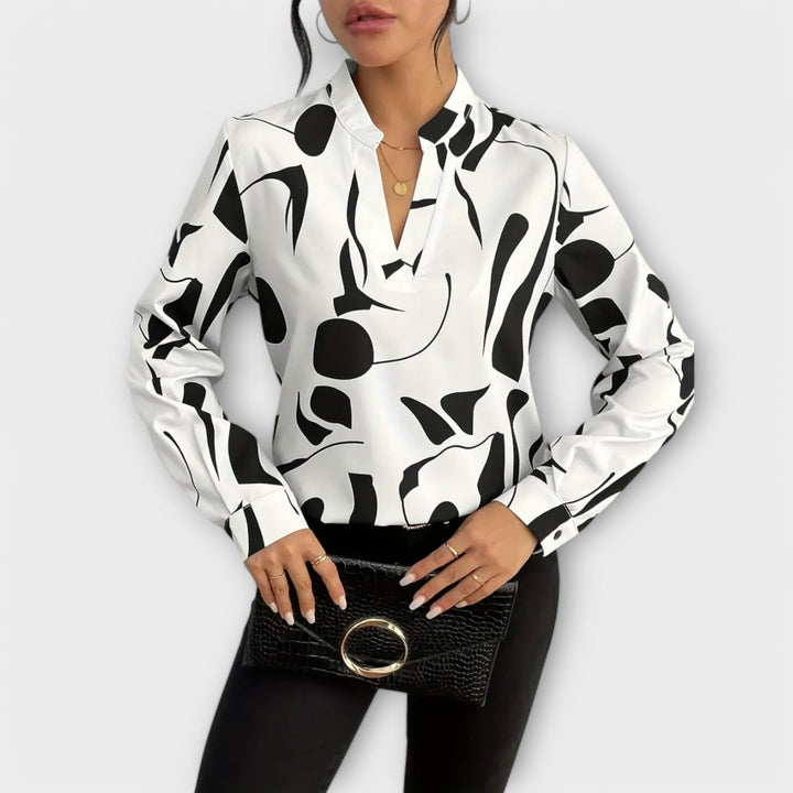 Lara™ Elegante Bluse mit Design