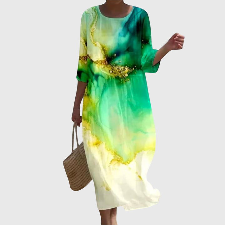 Hayley™ | Stilvolles Blumen-Maxikleid