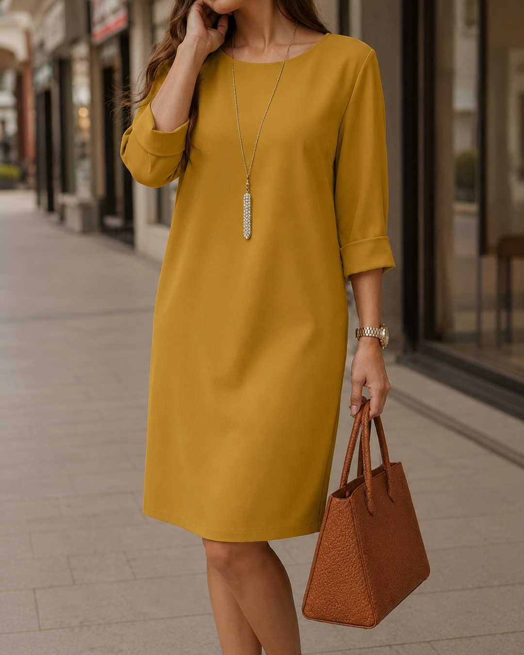 Odette | Bauchformendes Midi-Kleid