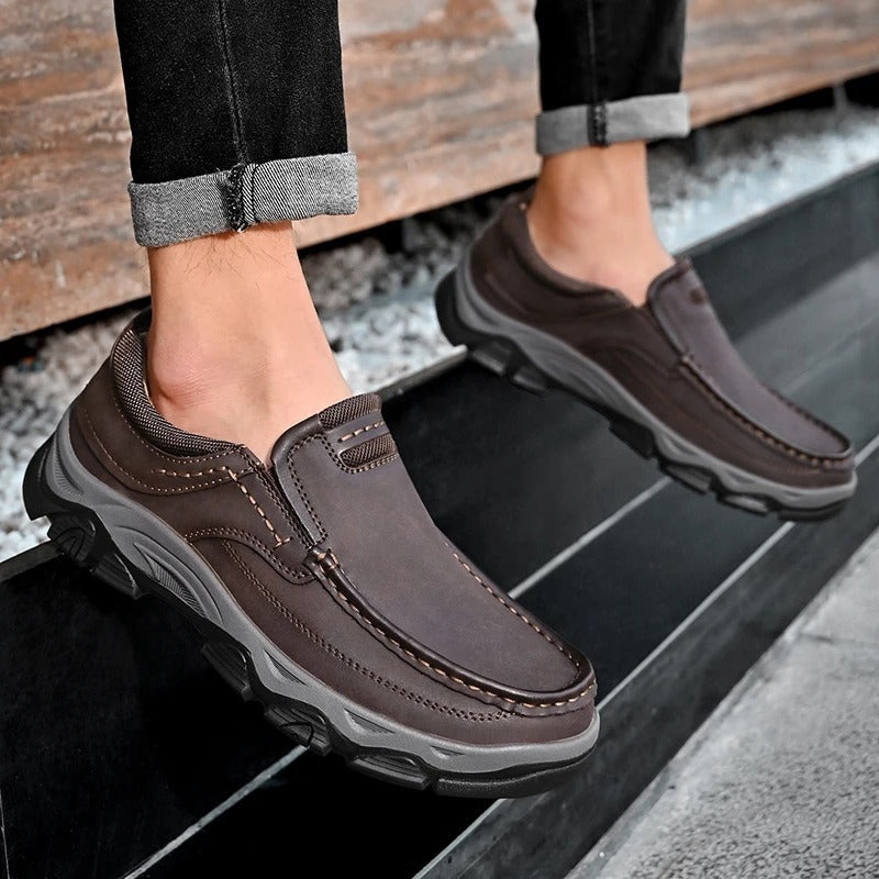 Elegante Lederschuhe zum Hineinschlüpfen