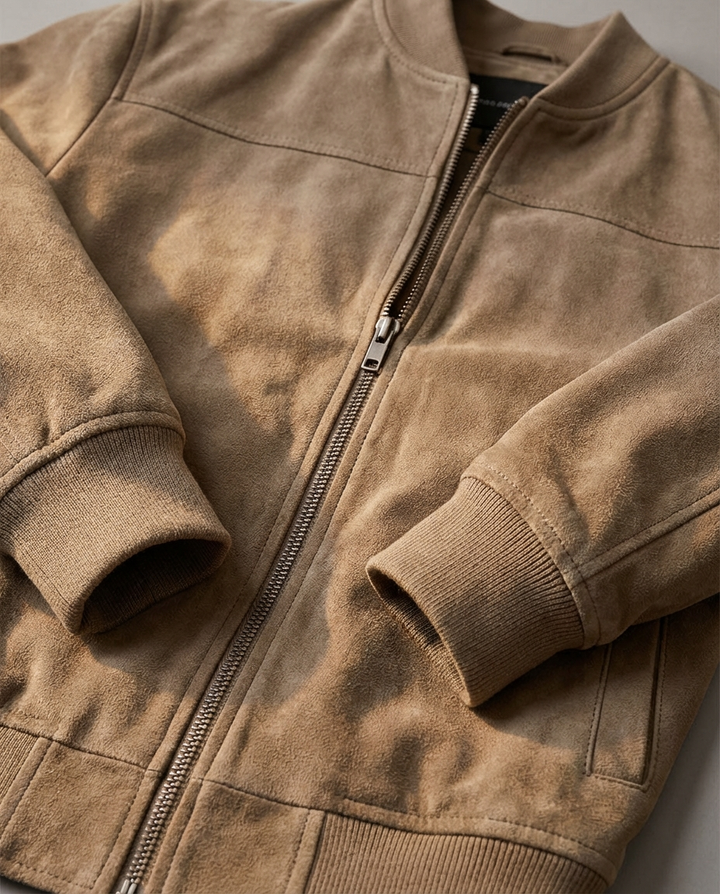 Adrian I Premium Wildleder Bomberjacke