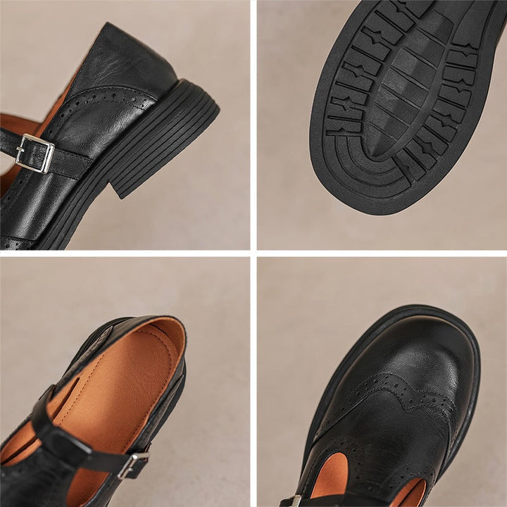 Mattea Mary Janes - Eleganter Leder-Schuh