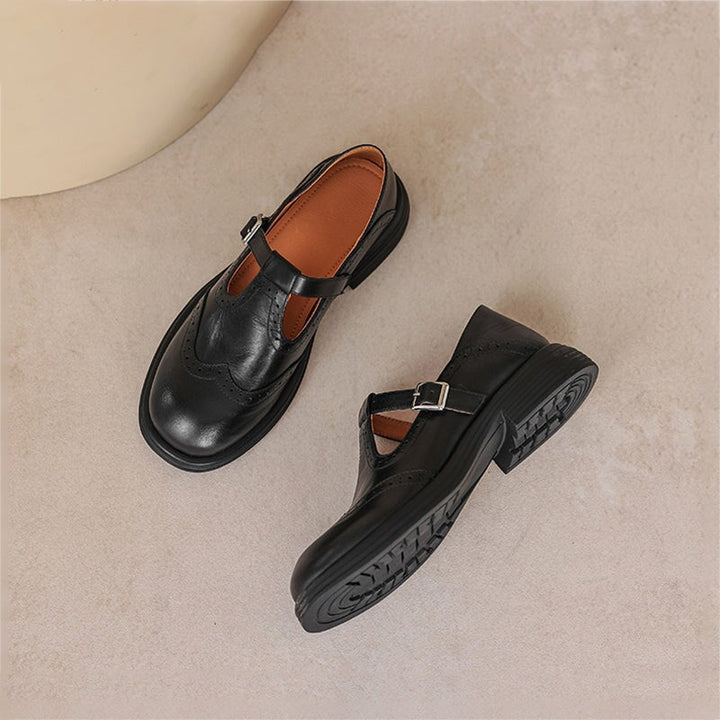 Mattea Mary Janes - Eleganter Leder-Schuh