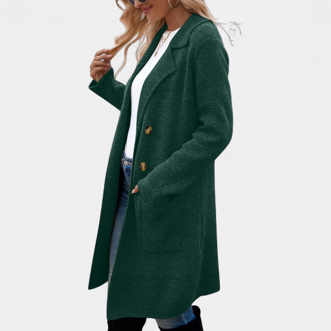 ZAHEKA | Lässiger Midikleid mit langen Ärmeln