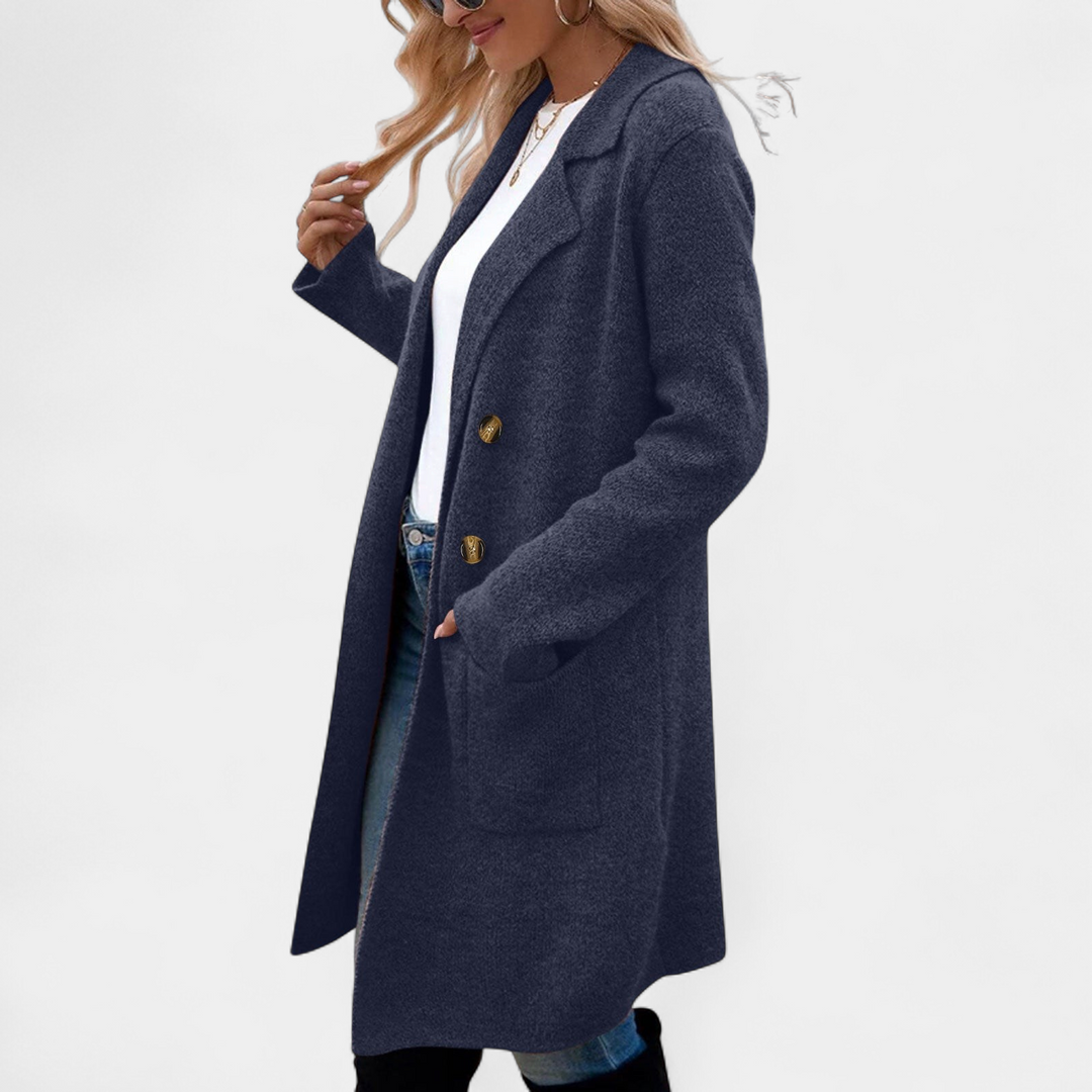 ZAHEKA | Lässiger Midikleid mit langen Ärmeln