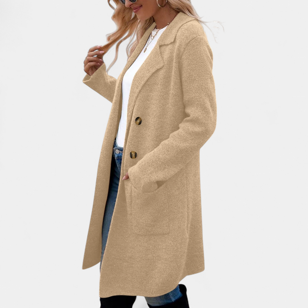 ZAHEKA | Lässiger Midikleid mit langen Ärmeln