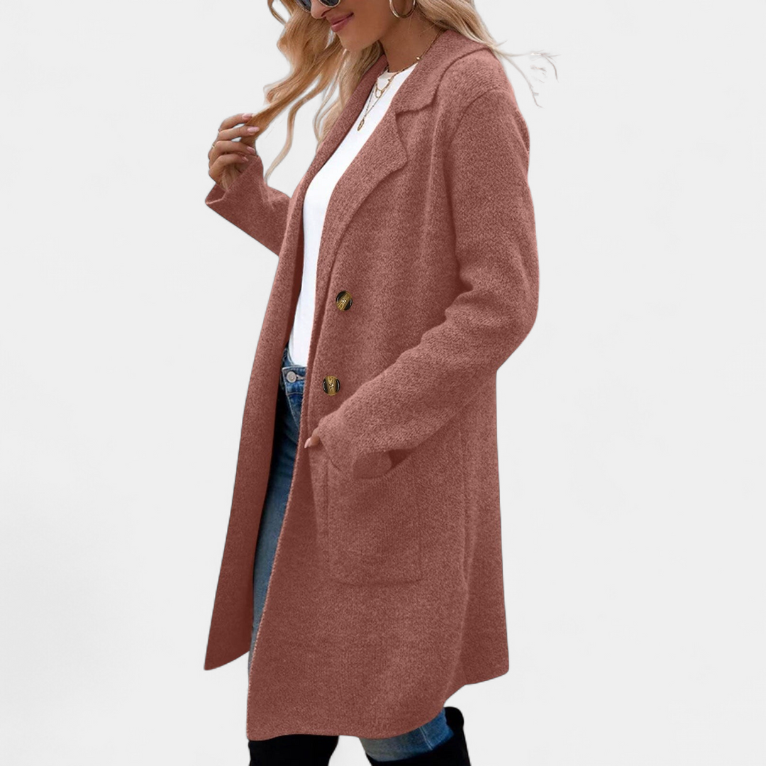 ZAHEKA | Lässiger Midikleid mit langen Ärmeln