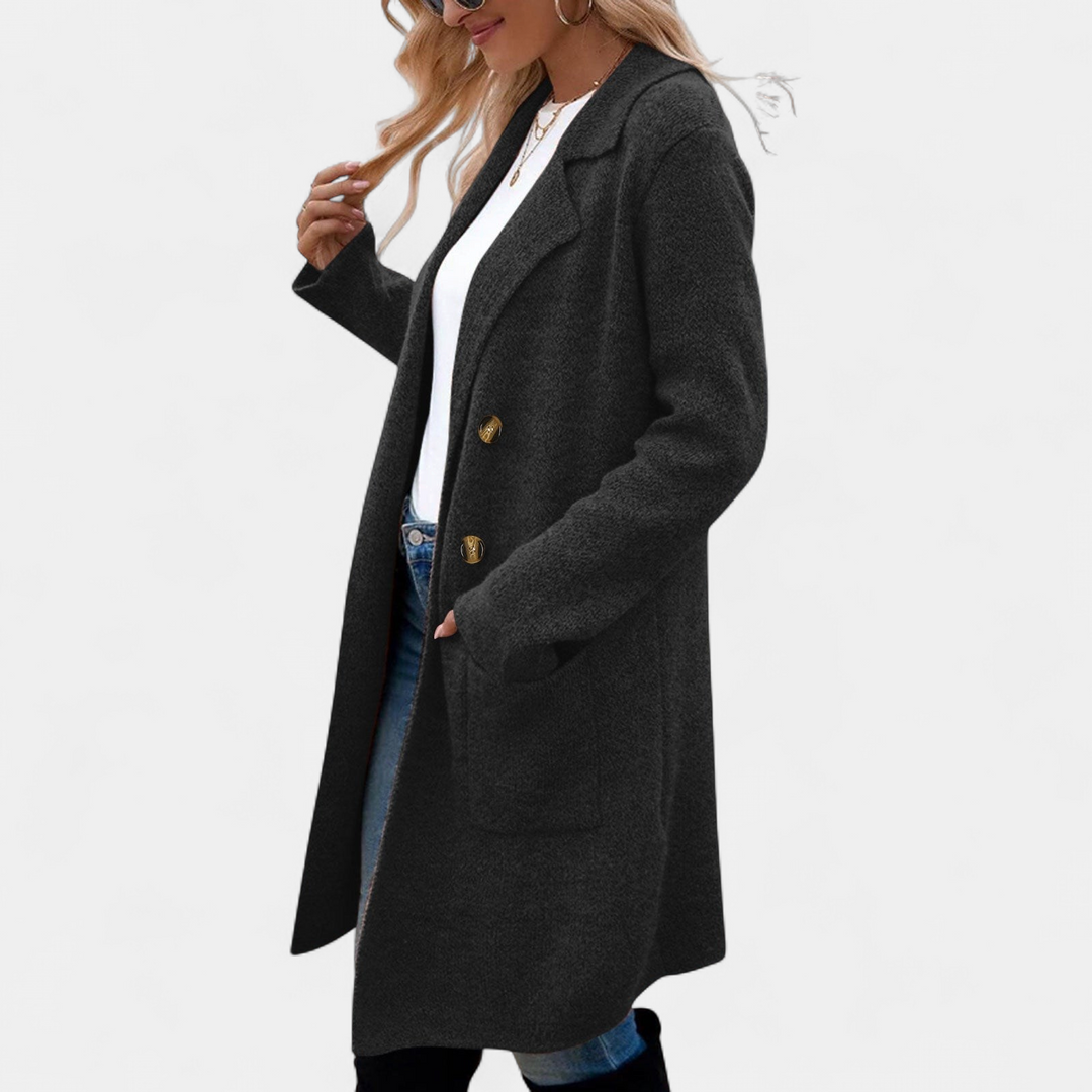 ZAHEKA | Lässiger Midikleid mit langen Ärmeln